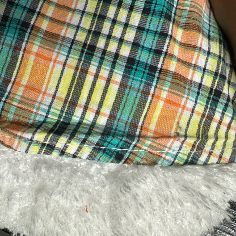Cinch | Men's XXL | Green Orange Blue |Plaid | Western Shirt | button down | - Picture 10 of 12